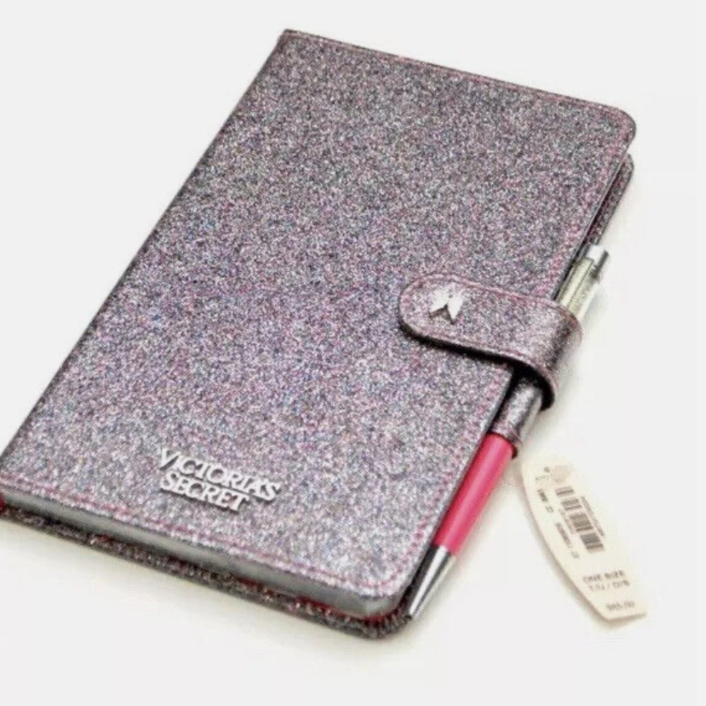 Victoria's Secret Pink Sparkle Angel Journal Diary W/ Sparkle Pen Note Pad